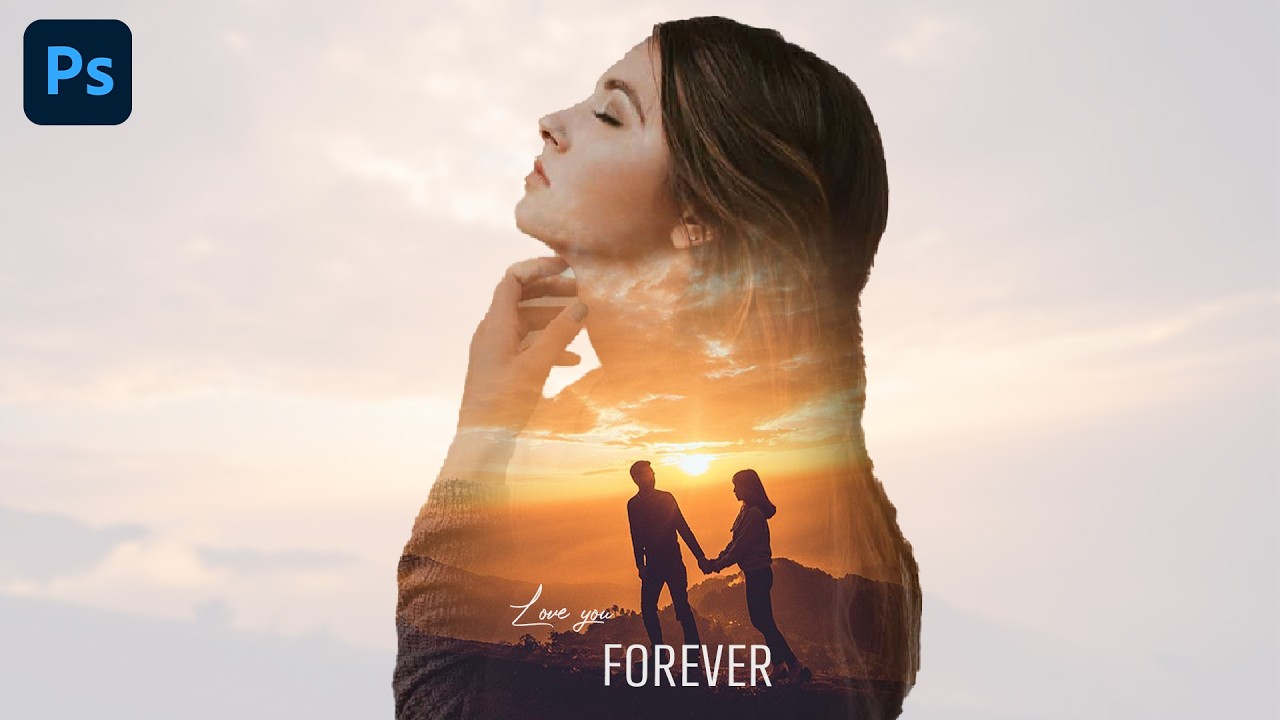 Photoshop Double Exposure Effect 🎨 | Creative Poster Design Tutorial