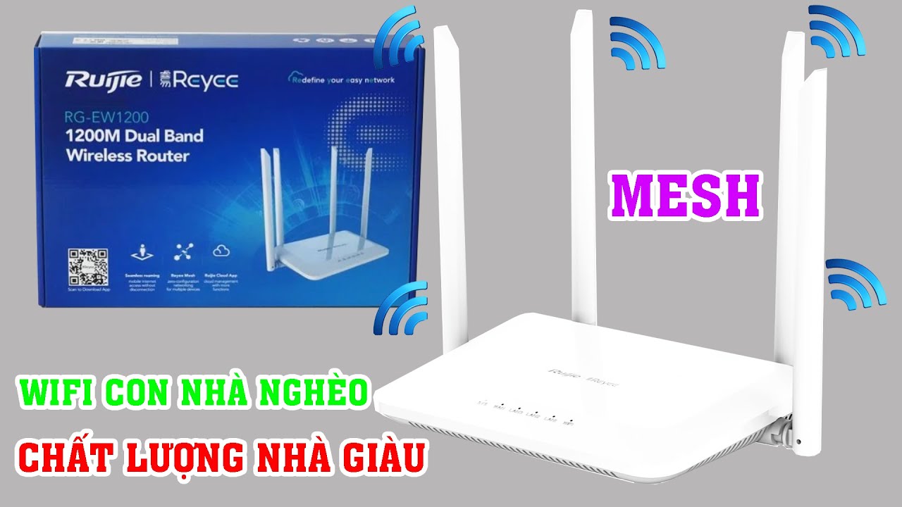 Cũng đâu thua kém gì. Trên tay bộ phát sóng wifi Ruijie RG-EW1200. Có nên mua ?