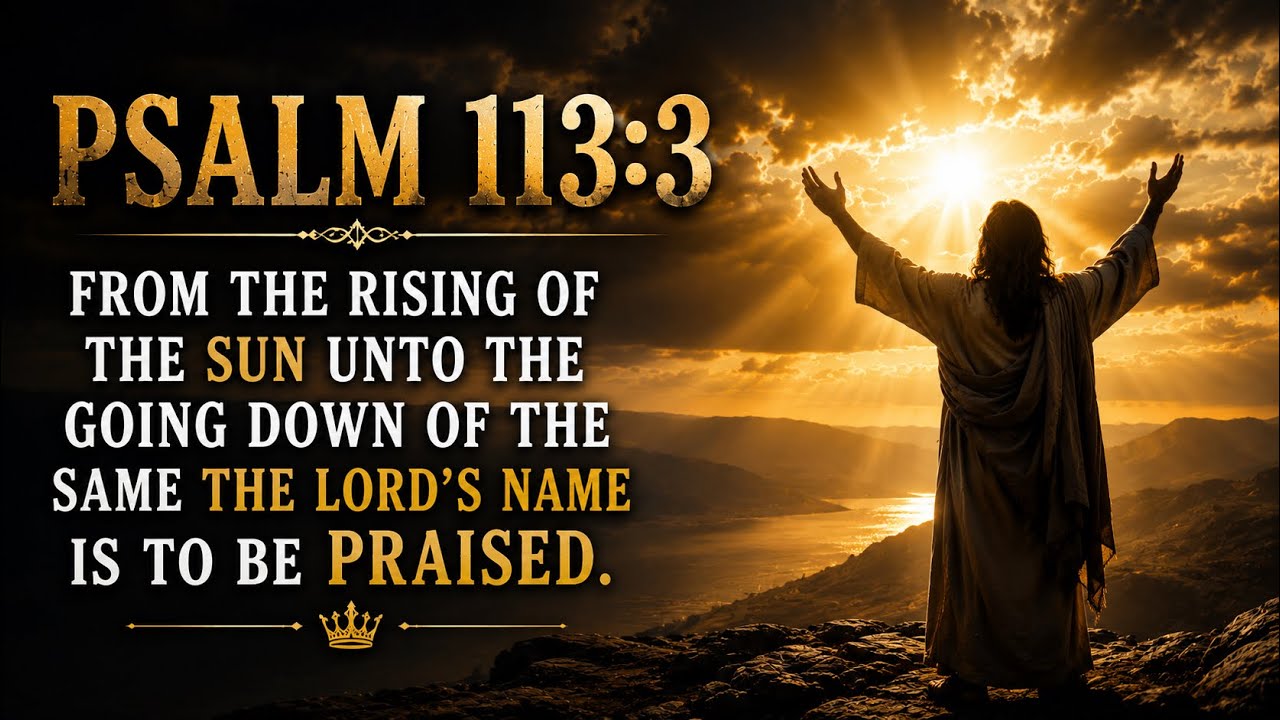 Psalm 113:3 “Let The LORD’s Name Be Praised!”