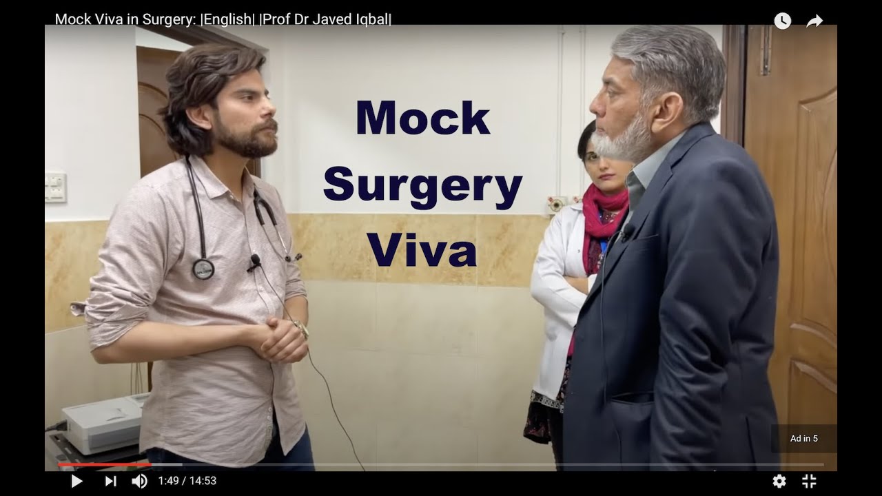 Mock Viva in Surgery: |English| |Prof Dr Javed Iqbal|