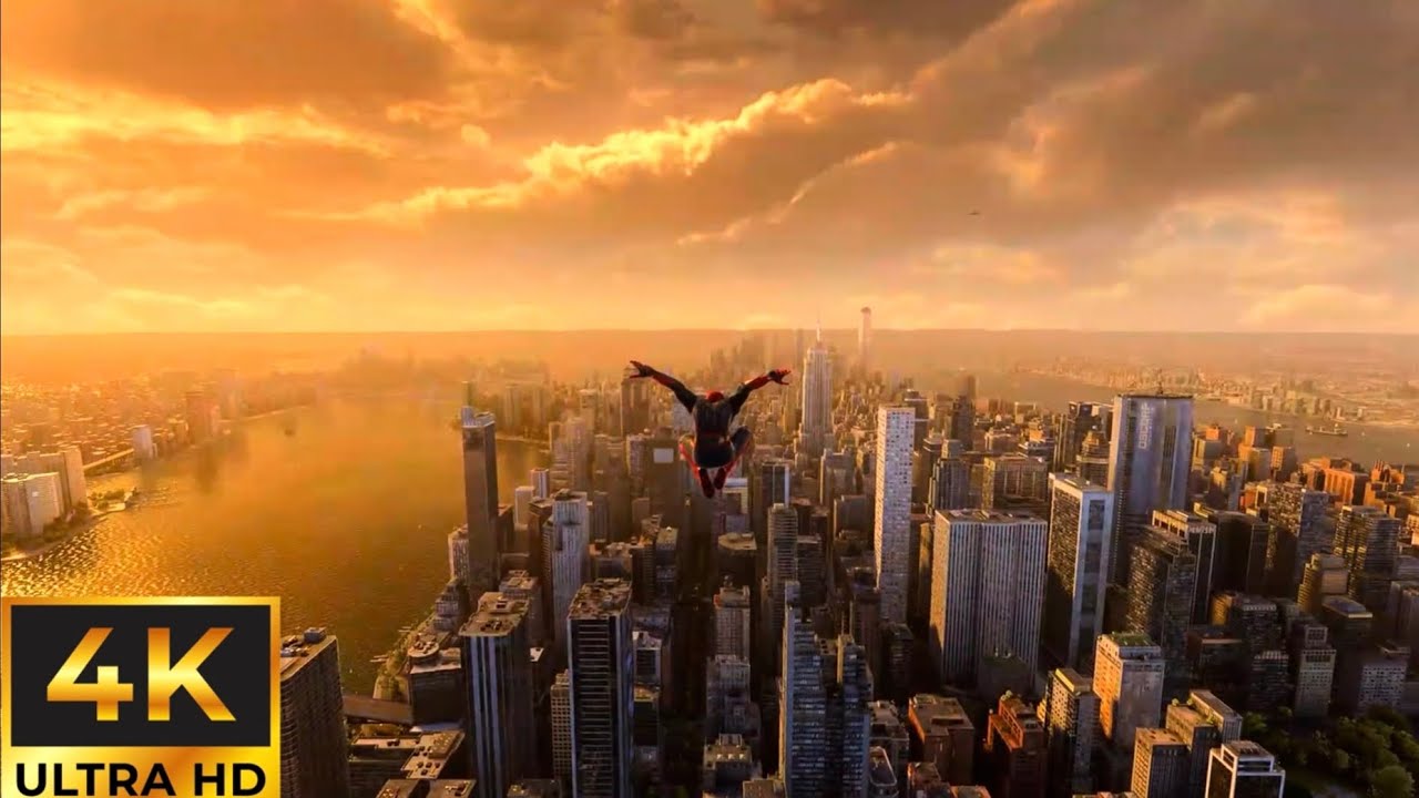 Spider-Man 2 PS5 Swinging (Superman 2025 Theme)