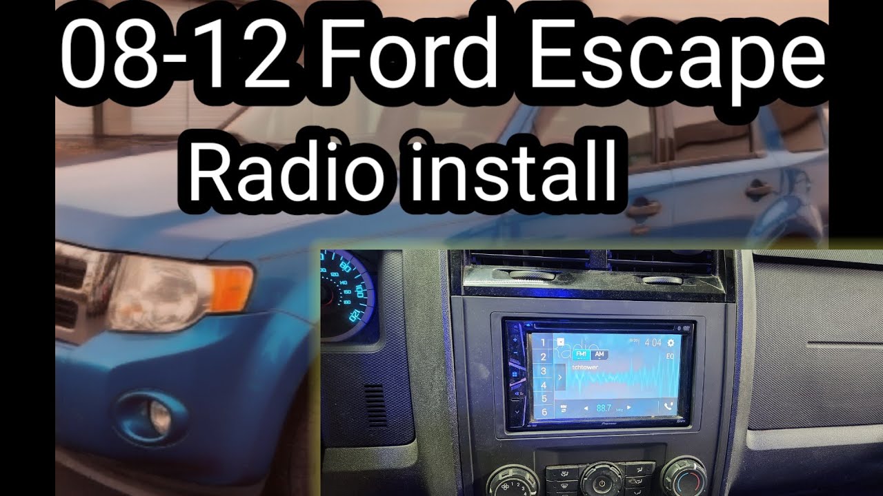 Установка автомагнитолы в Ford Escape 08-12