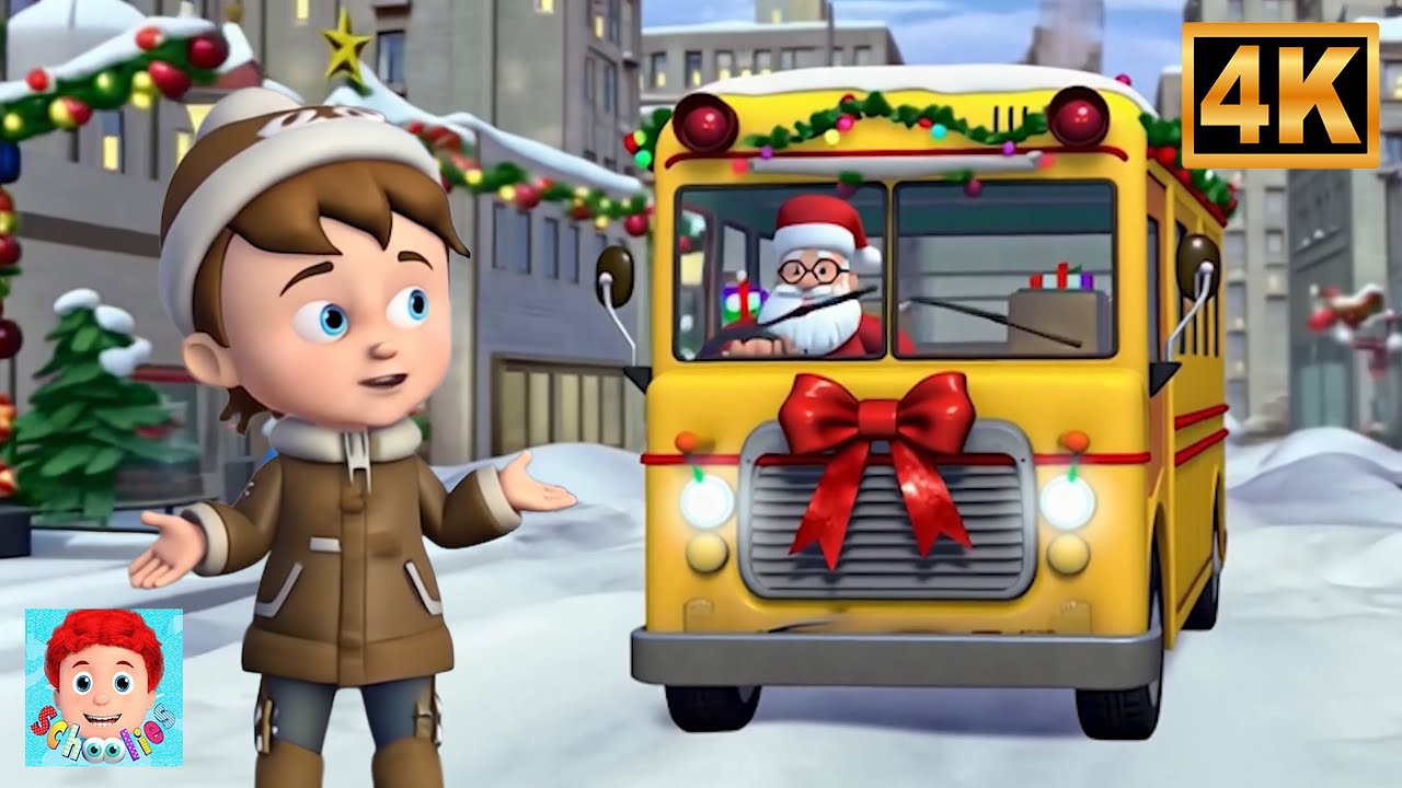 Las ruedas navideñas en el autobús🎄🎶 Divertida Canción para Peques