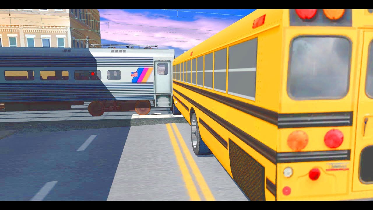 Trainz 2019 Railfanning E07: NJ Transit, CNJ, North Jersey Coast, School Bus Gets Hit By NJ Transit
