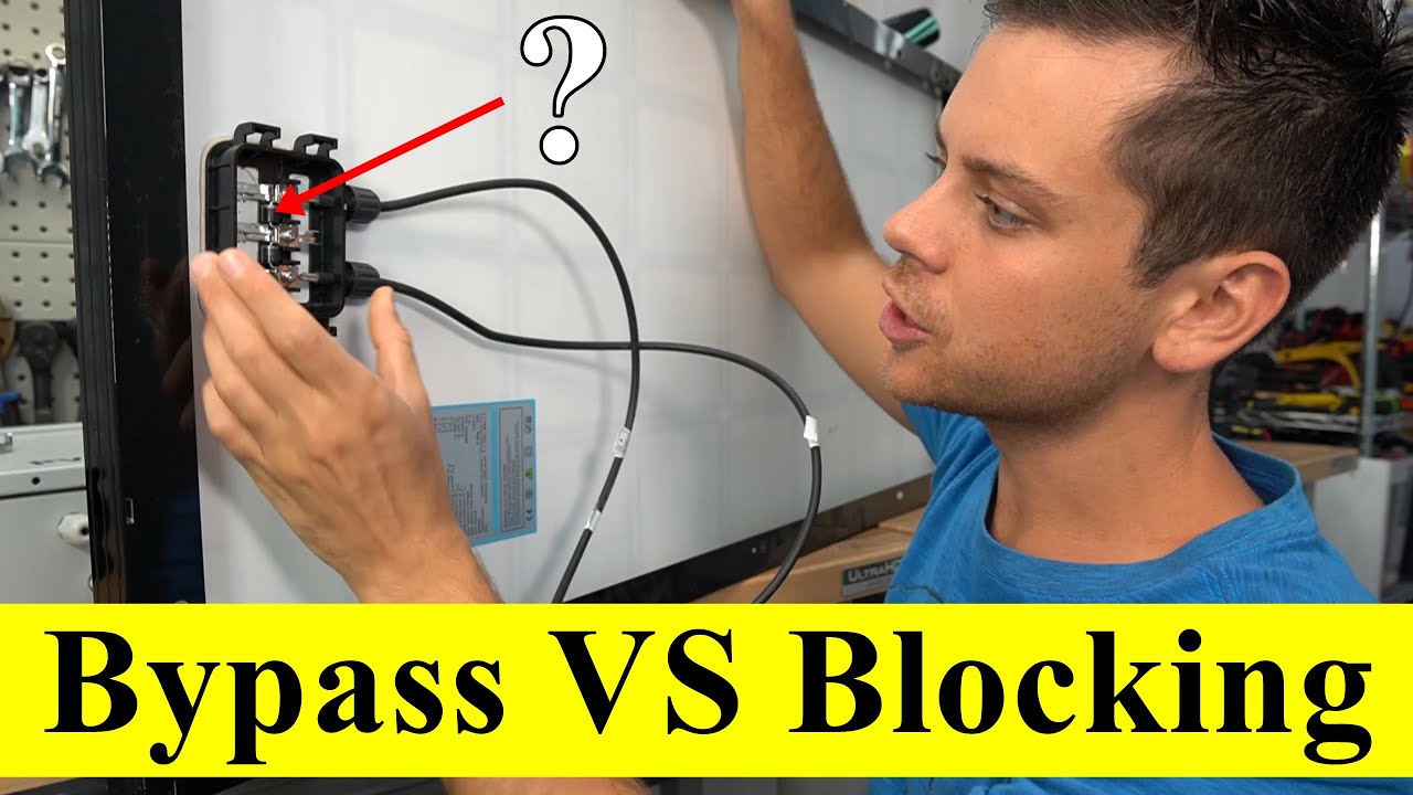 Bypass VS Blocking Diodes in a Solar Power System