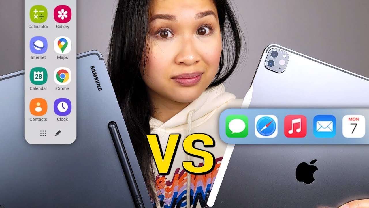 M1 iPad Pro vs Galaxy Tab S7+ // MULTITASKING!