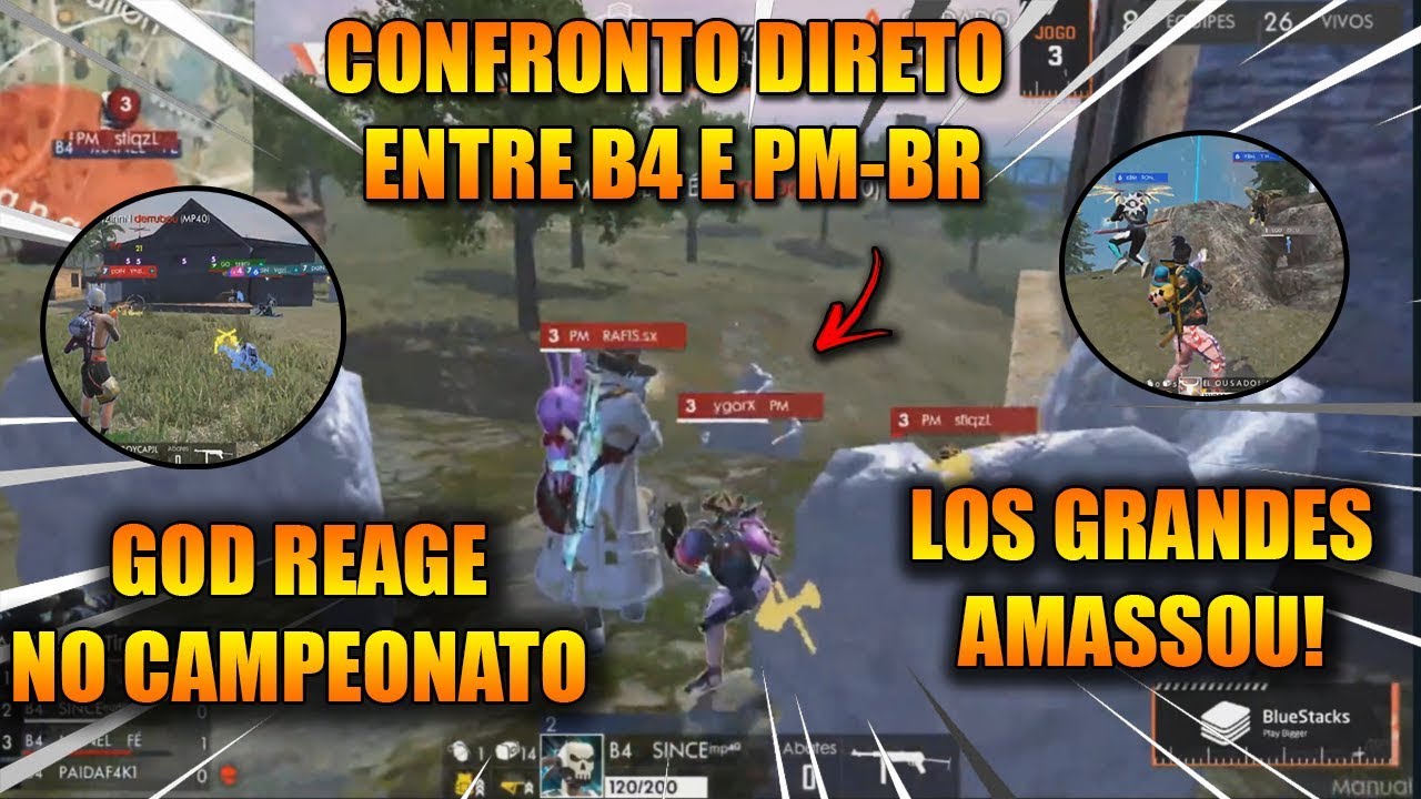 B4 x PM CONFRONTO DIRETO, GOD REAGE, LOS GRANDES AMASSOU - LIGA NFA - MELHORES CLIPES FREE FIRE