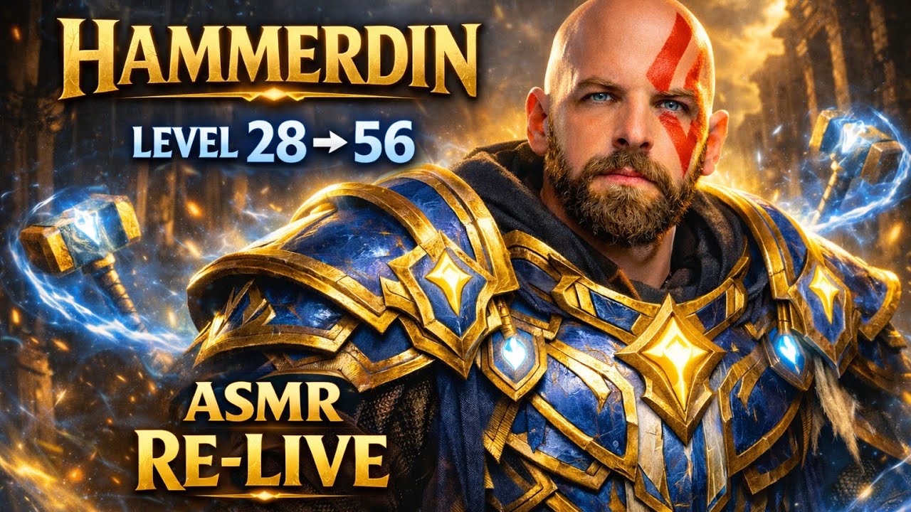 Diablo IV Season 12 Hammerdin Re-Live | ASMR Leveling 28 → 56 (Holy Paladin Build)