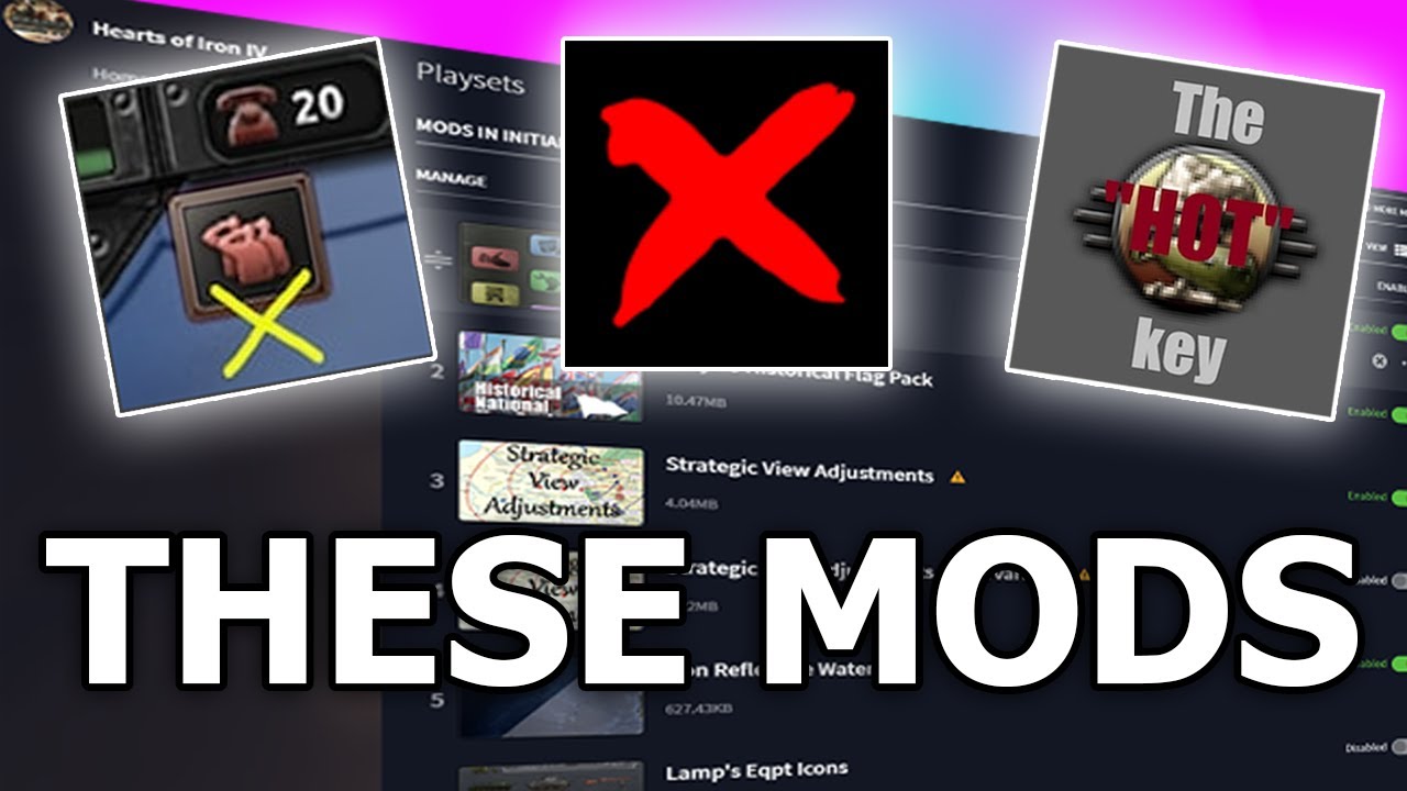 DON'T play without these mods in HOI4