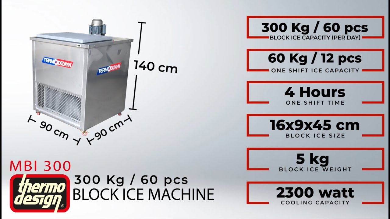 MBI 300 Block Ice Machine