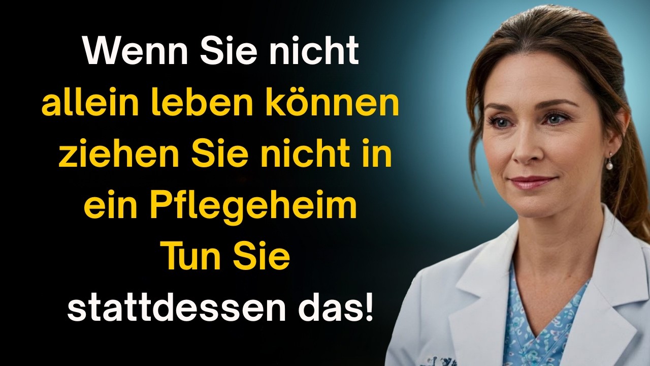 Wenn du nicht alleine leben kannst, dann tu DAS statt ins Pflegeheim zu gehen – nach 70!