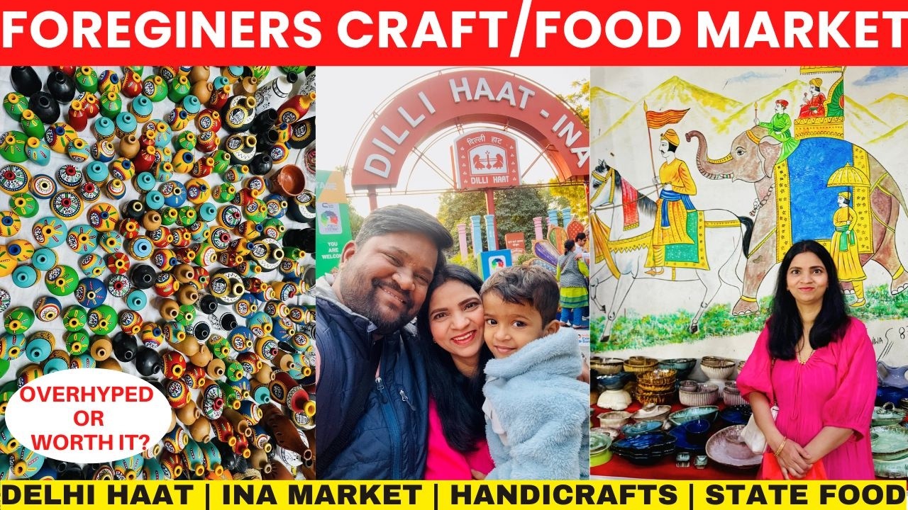 Delhi Haat-INA Market | Food & Crafts Bazaar | Delhi Tourism | Handicrafts | Regional Food #vlog