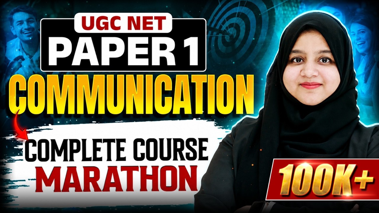 UGC NET June 2025 Paper 1 | Communication - Complete Course Marathon | Gulshan Ma'am