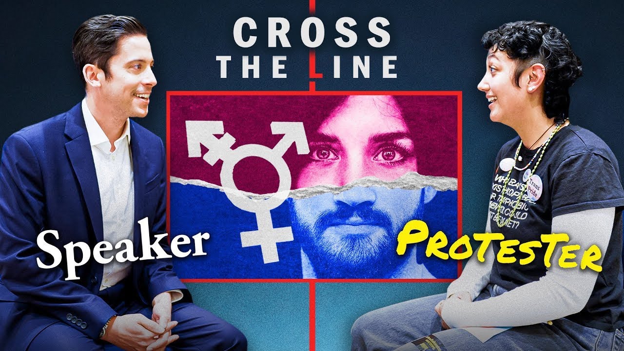 Conservative Vs TRANS Activist | Cross The Line