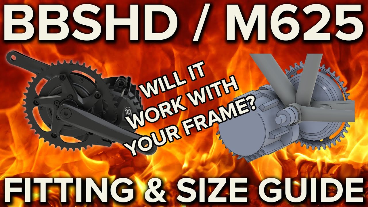 How to fit a BBSHD motor! Size guide to the Bafang BBSHD / M625