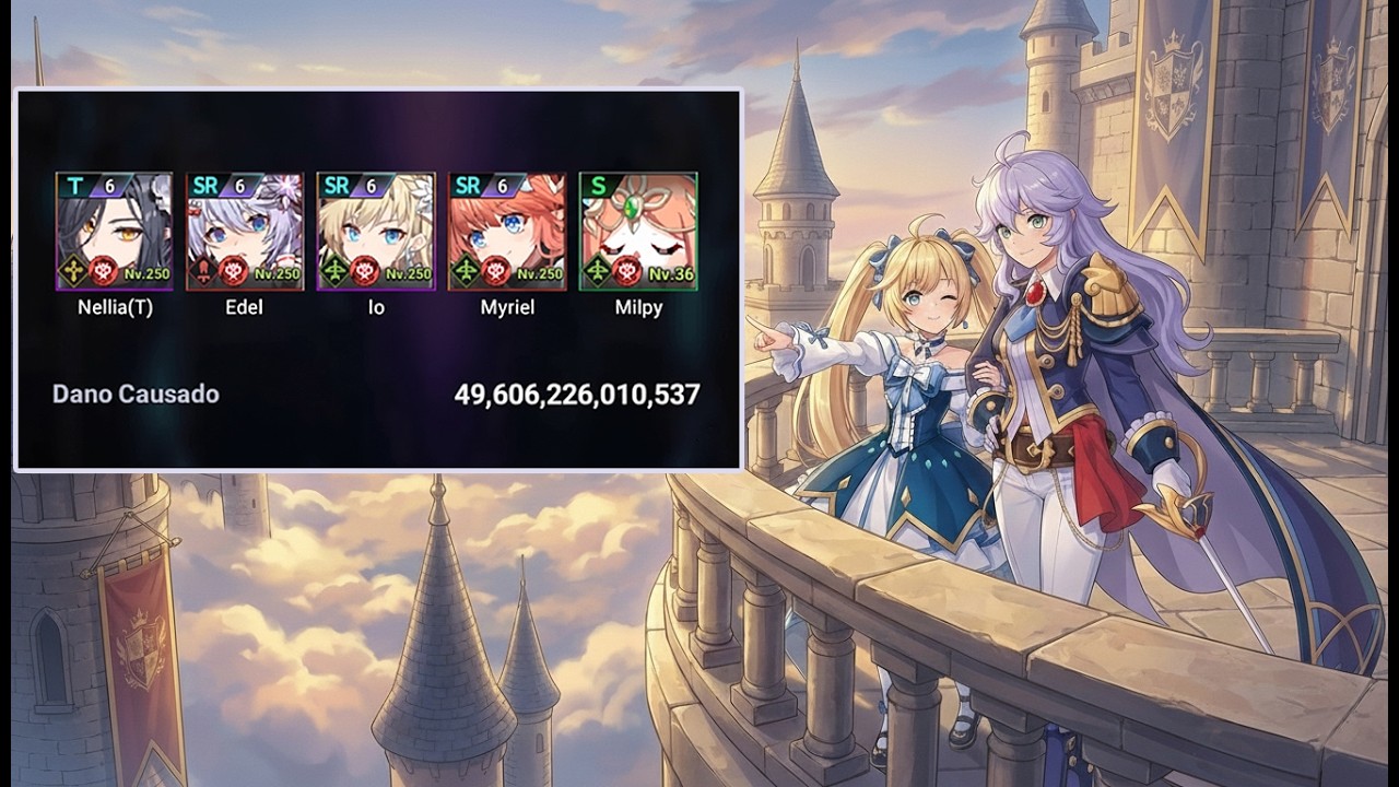 GrandChase Guild boss Rank 12 Dark Gardo(Green) Red Physical Team.