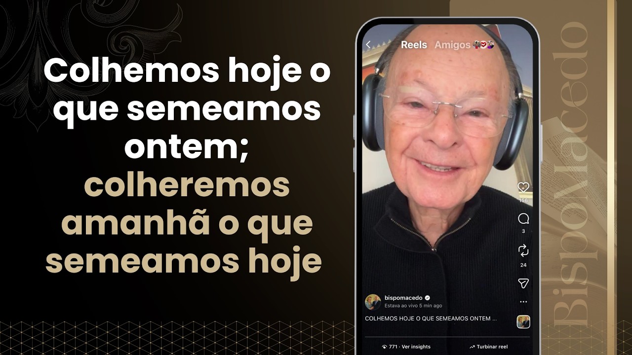 Colhemos hoje o que semeamos ontem; colheremos amanhã o que semeamos hoje -Meditação Matinal 07/02