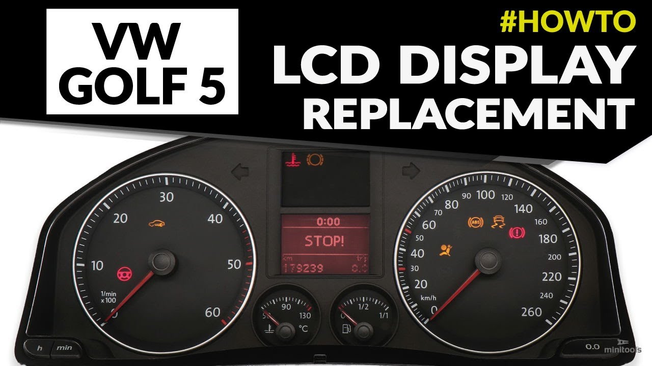 Volkswagen Golf Mk5 instrument cluster repair – faded dash display replacement