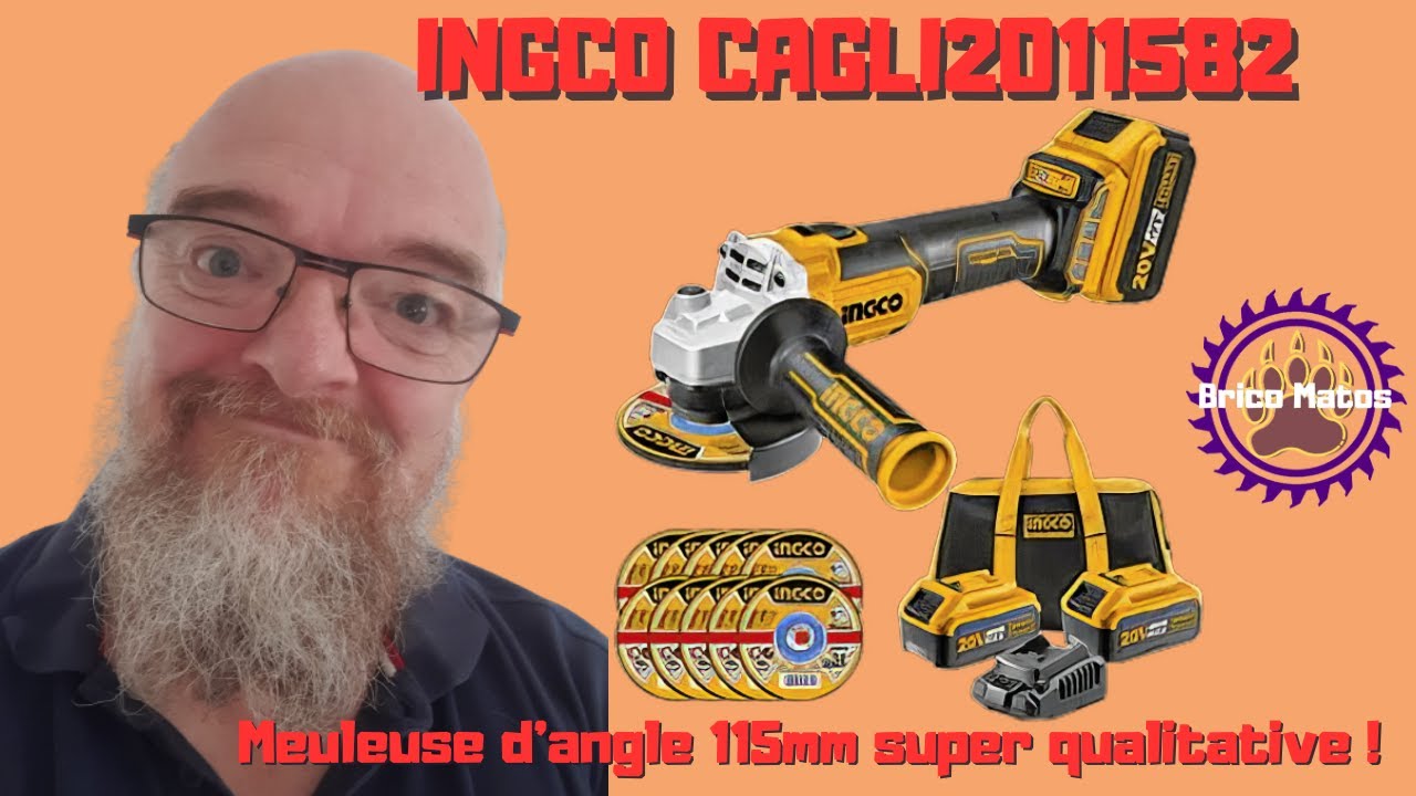 INGCO Meuleuse d'angle Brushless 115mm