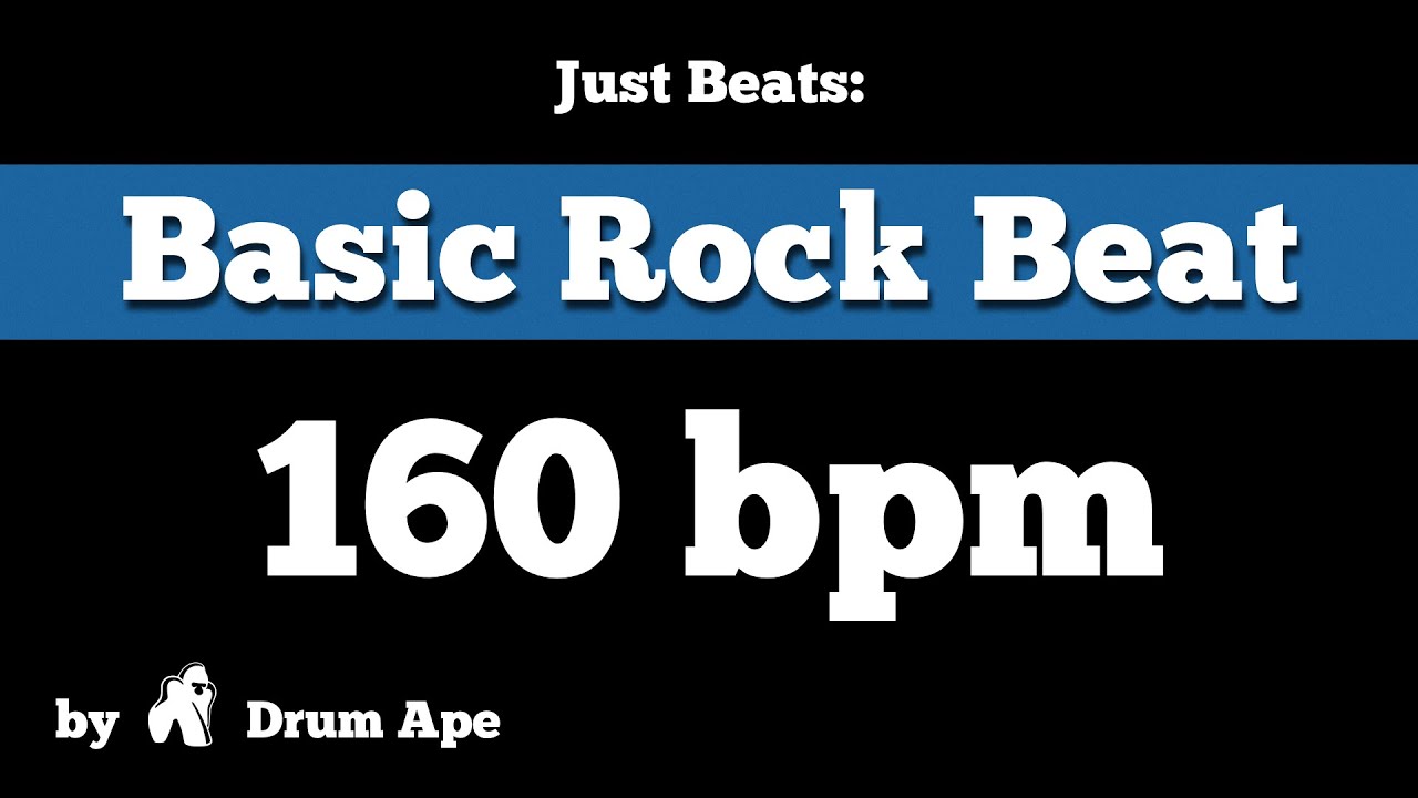 160 bpm Basic Rock Beat (drums only)