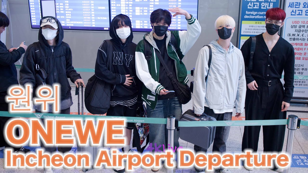 [ 8K ] ONEWE 원위 ワンウィ Incheon Departure for O! New E!volution World Tour in US 250405