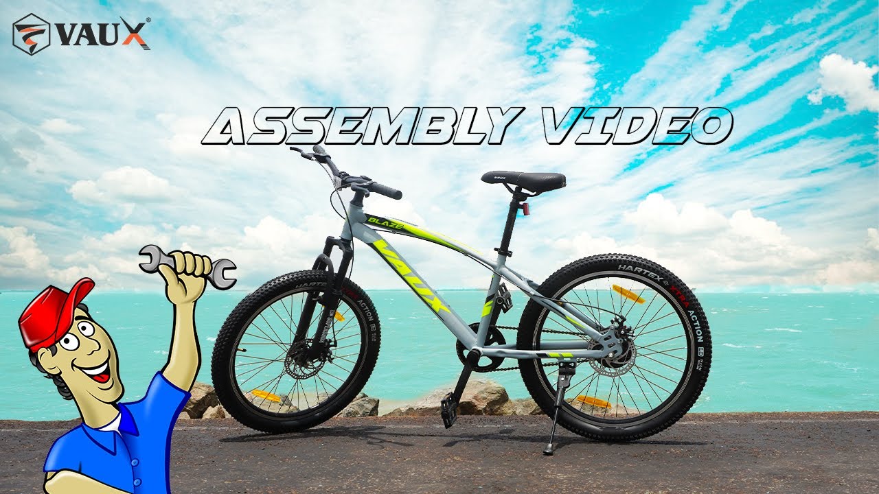 Vaux Blaze MTB Cycle Assembly Video| Step By Step Guide| Single Speed| Disc Brakes