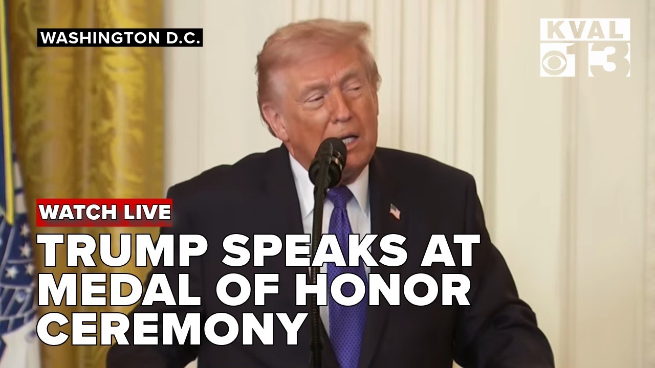 Trump to speak on Iran before awarding soldiers Medal of Honor