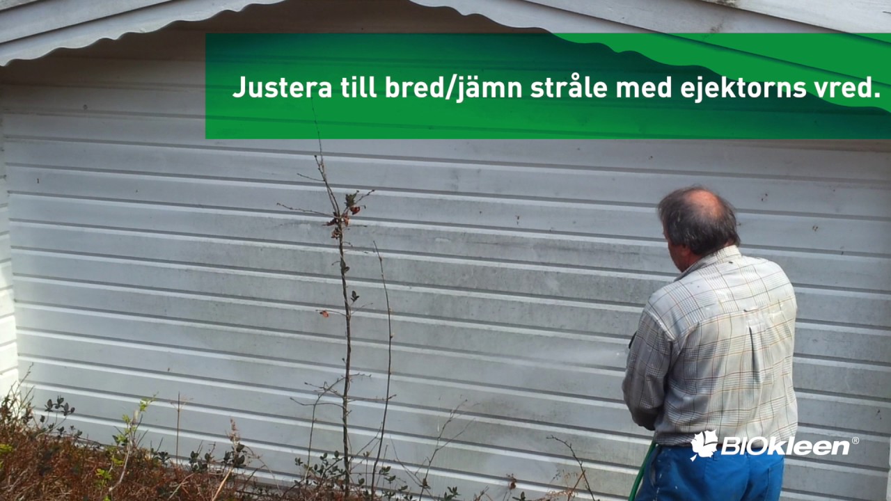 BIOkleen instruktionsfilm: Alg & Mögeltvätt med ejektor