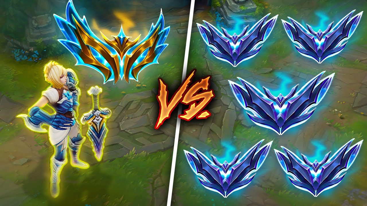 1 Challenger Player vs. 5 Diamond Players (1v5)