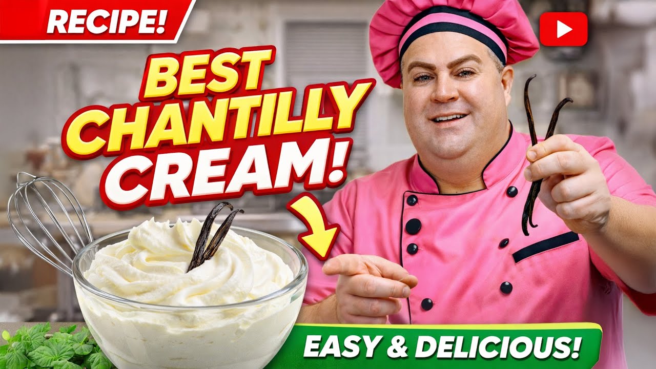 Homemade Chantilly Cream with Fresh Vanilla Bean | Classic Farmhouse Whipped Cream