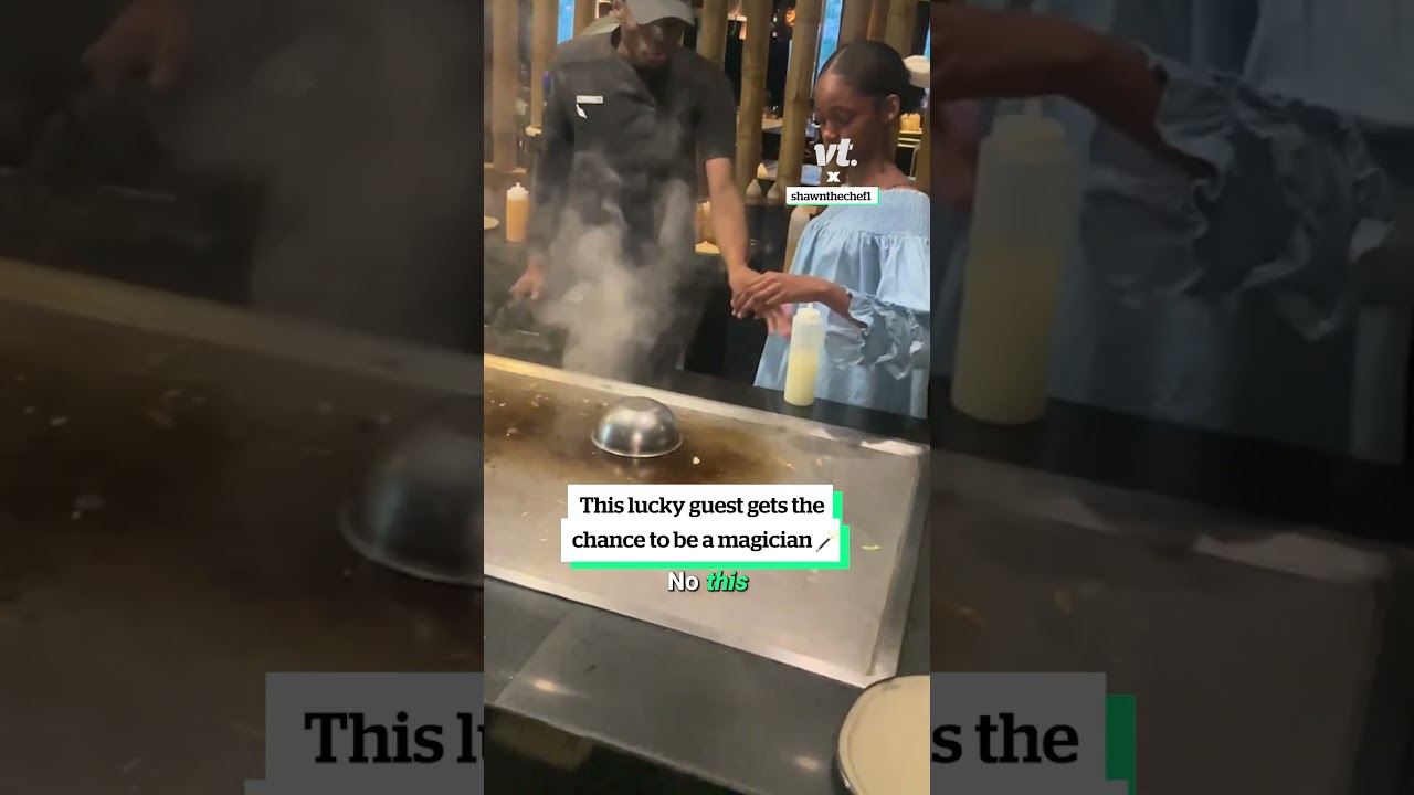 Фокус с хибачи 😲🔥