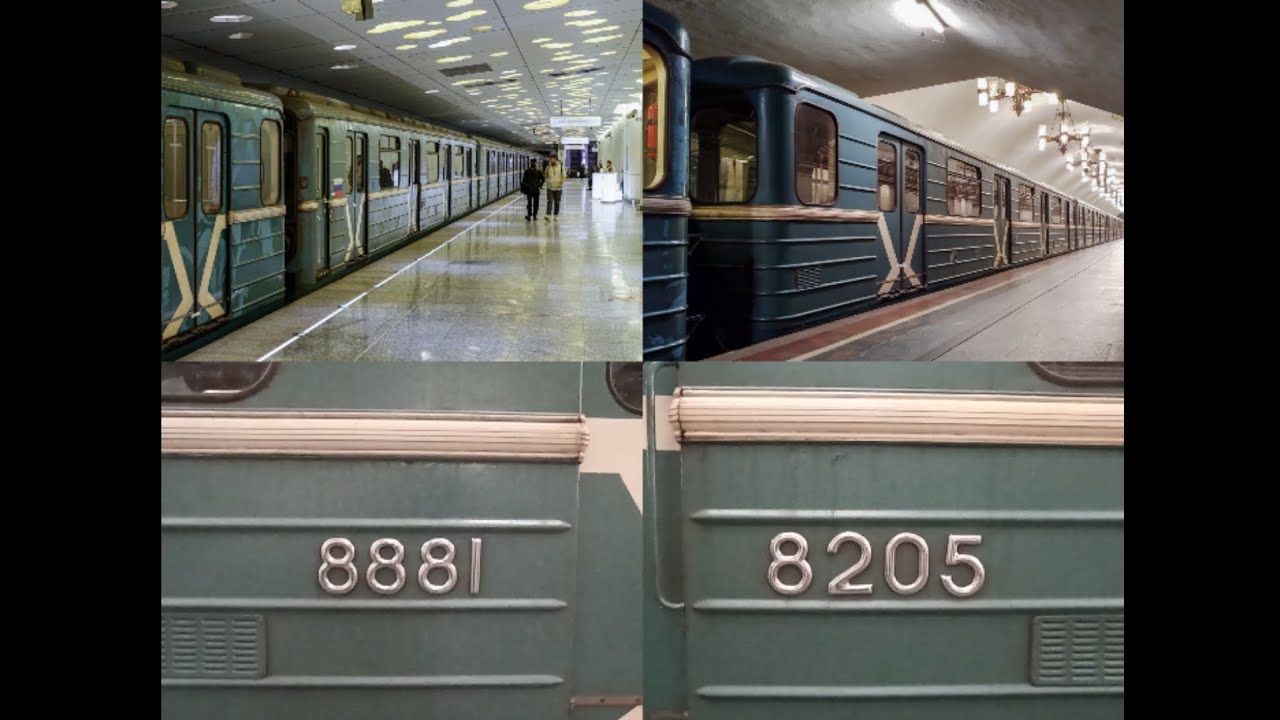 10.09 Ночная перегонка метропоезда типа 81-717.5/81-714.5, №10078 - №10077 из ТЧ-18 в ТЧ-16. Москва 