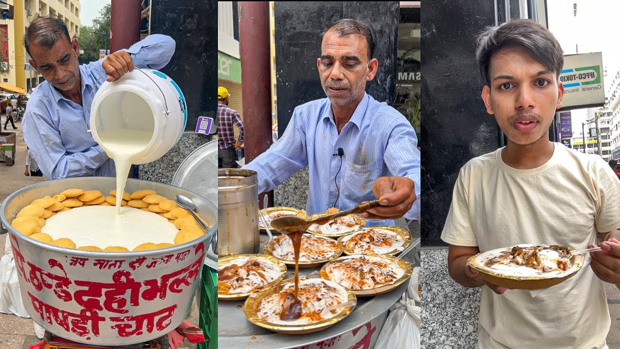 SUPER CREAMY Dahi Bhalla of Nehru Place | Sharmaji Chaat Bhandar | Bhalla Papdi | Indian Street Food