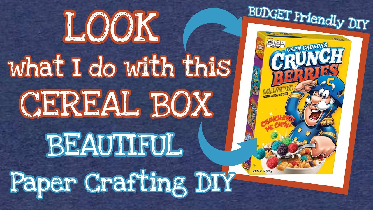 LOOK what I do with this CEREAL BOX | RE-PURPOSE and RECYCLE | Beautiful Paper Crafting DIY