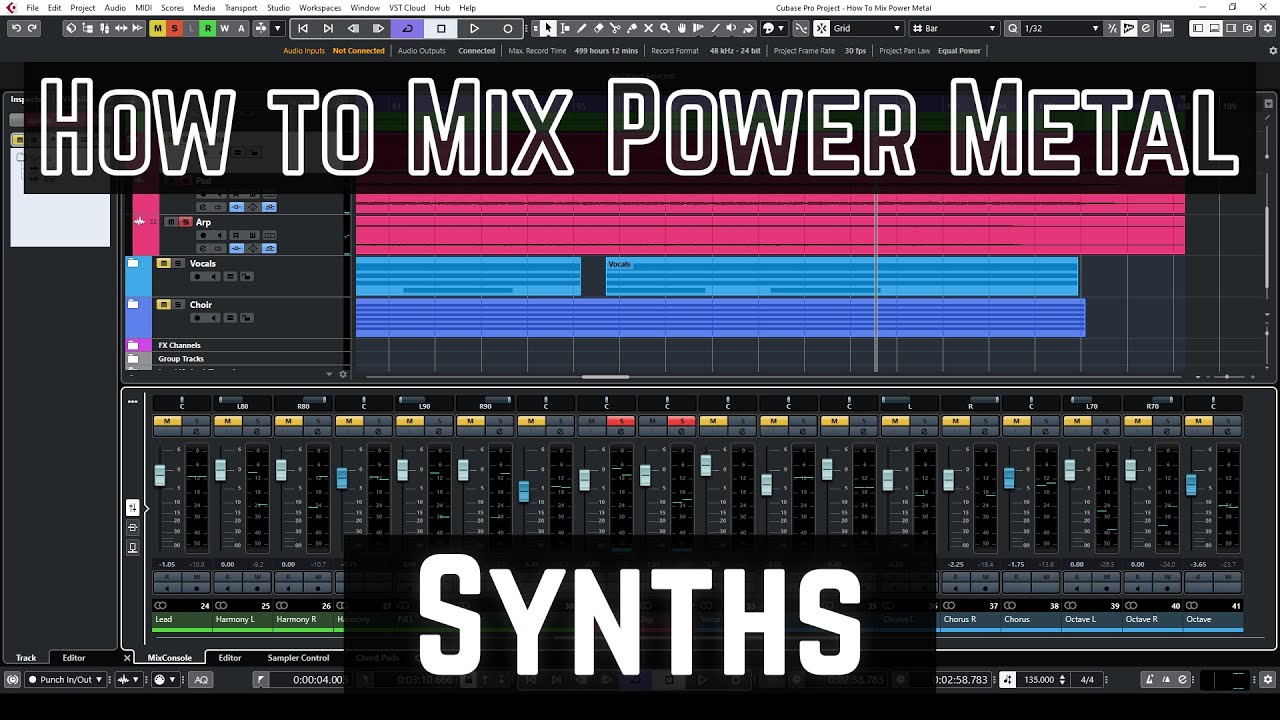 How to Mix Power Metal - 12 - Synths