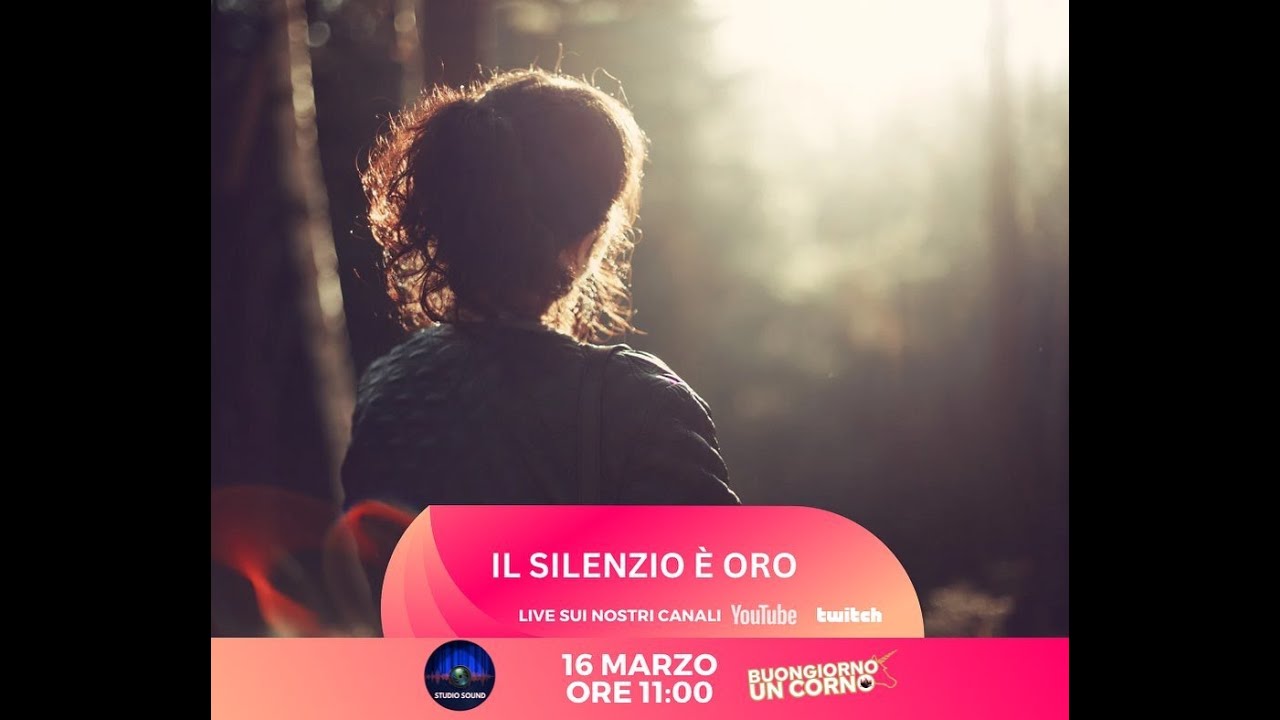 E' vero che il tempo è oro anche il silenzio lo è, in alcuni momenti! Buongiorno un corno!