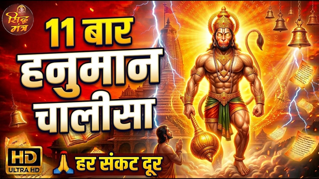 श्री हनुमान चालीसा | Hanuman Chalisa | जय हनुमान ज्ञान गुण सागर | Jai Hanuman Gyan Gun Sagar