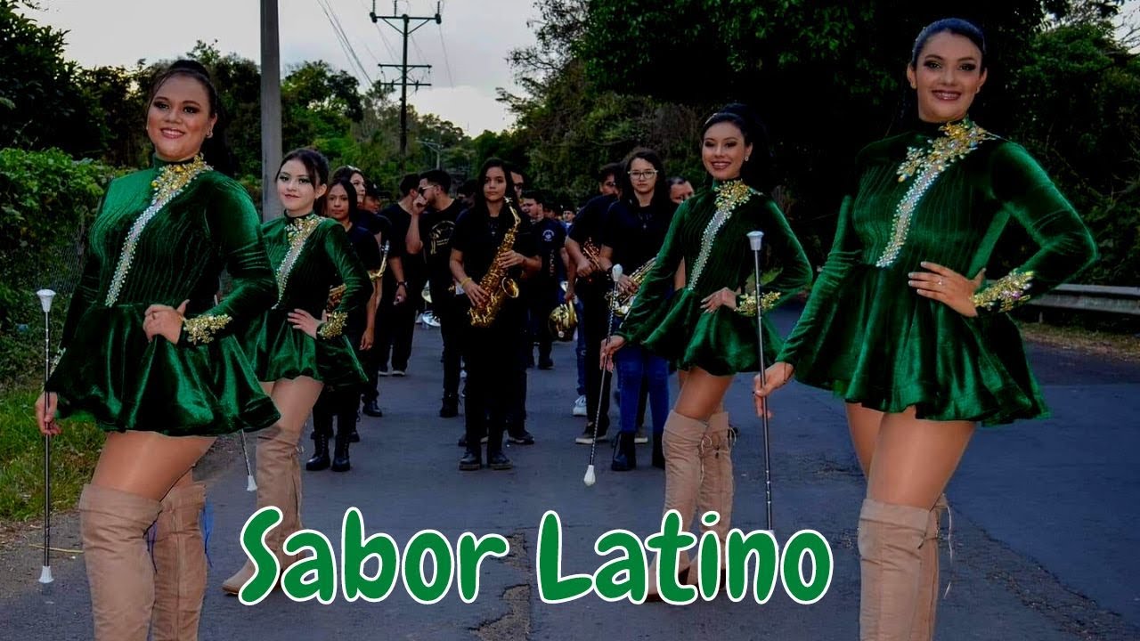BANDA SABOR LATINO en el DESFILE de CORREO en GUACOTECTI CABAÑAS EL SALVADOR