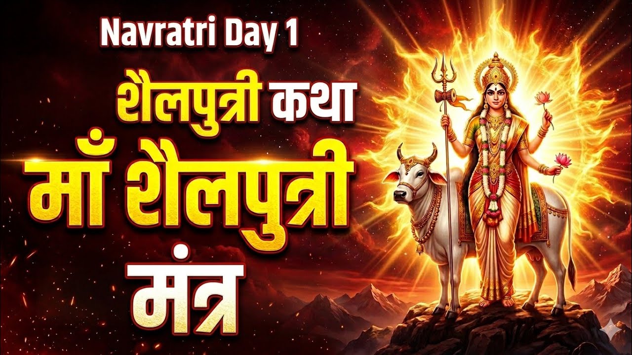 Navratri Day 1 Special 🙏 Maa Shailputri Katha & Mantra | नवरात्रि पहला दिन