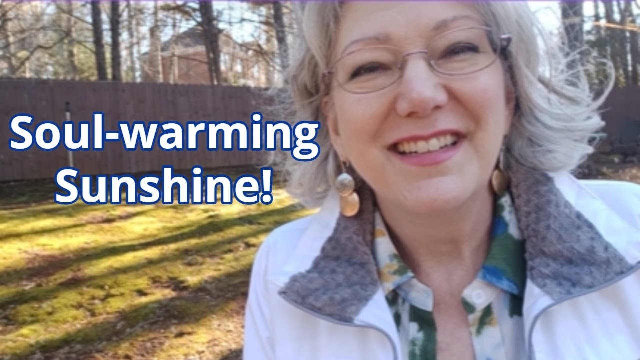 Sunshine! Just what this worn-out writer needed today!