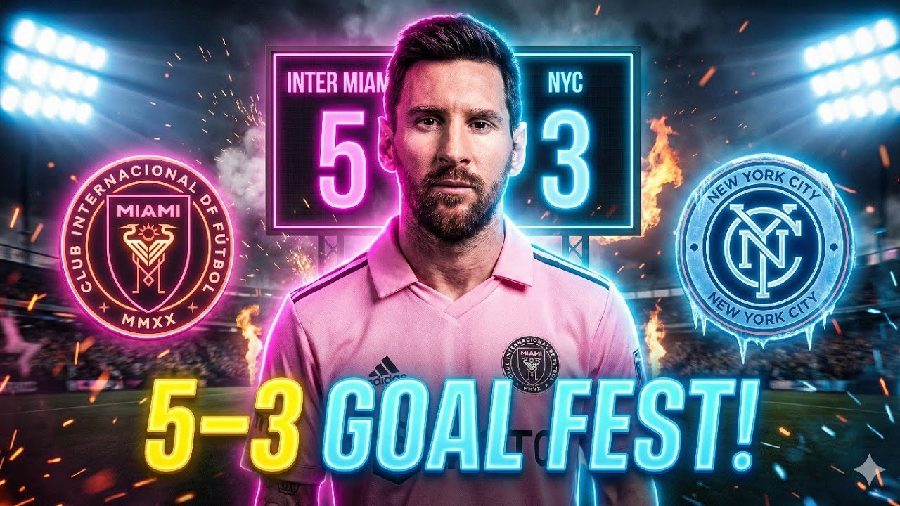 🎇Inter Miami 5–3 New York City | All Goals & Highlights | MLS 2025⚽⚽