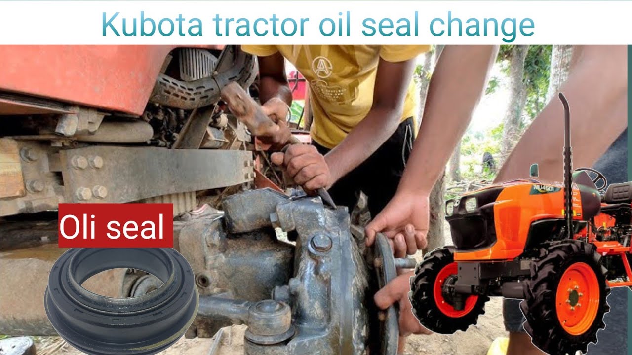 Kubota mu 4501 4wd front Excel oil seal change | Kubota MU 4501 4WD Front Axle Oil Seal Replacement
