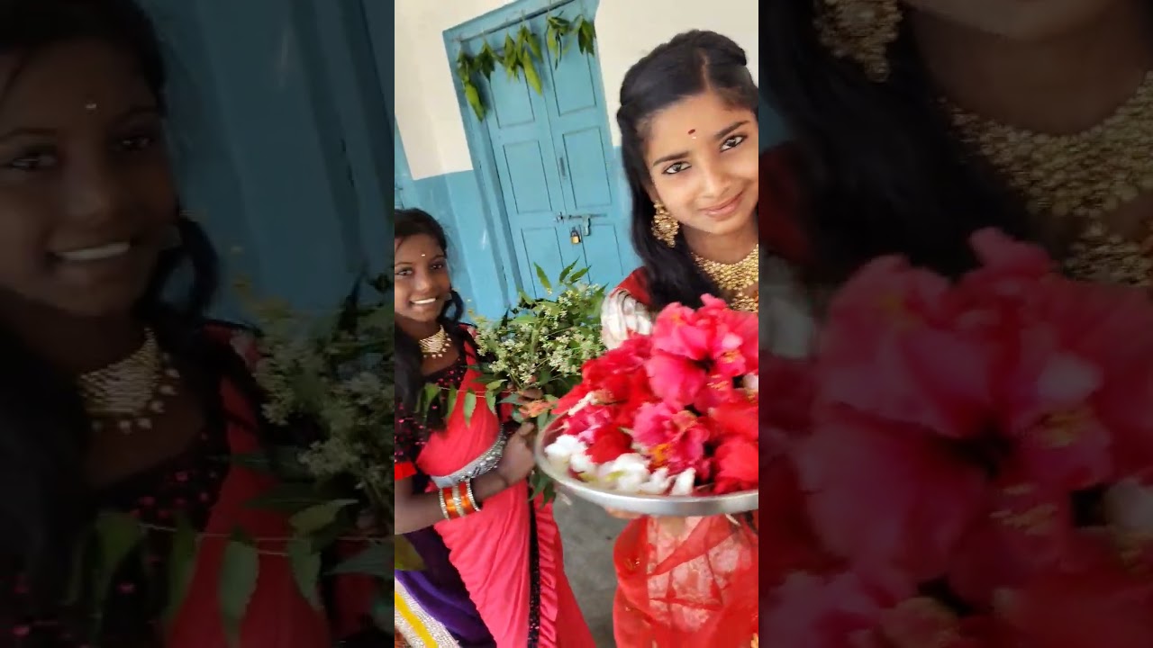 UGADI celebrations at my school #govtschool #shortsviral #ugadi #celebration #tradition#fun#culture