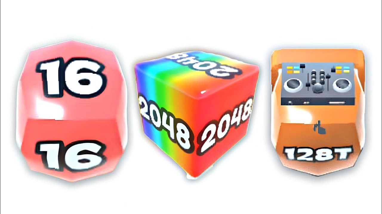 Jelly Run 2048 Cube Merge vs Cube Split Race | Insane Score 128T vs 16 jelly run 
