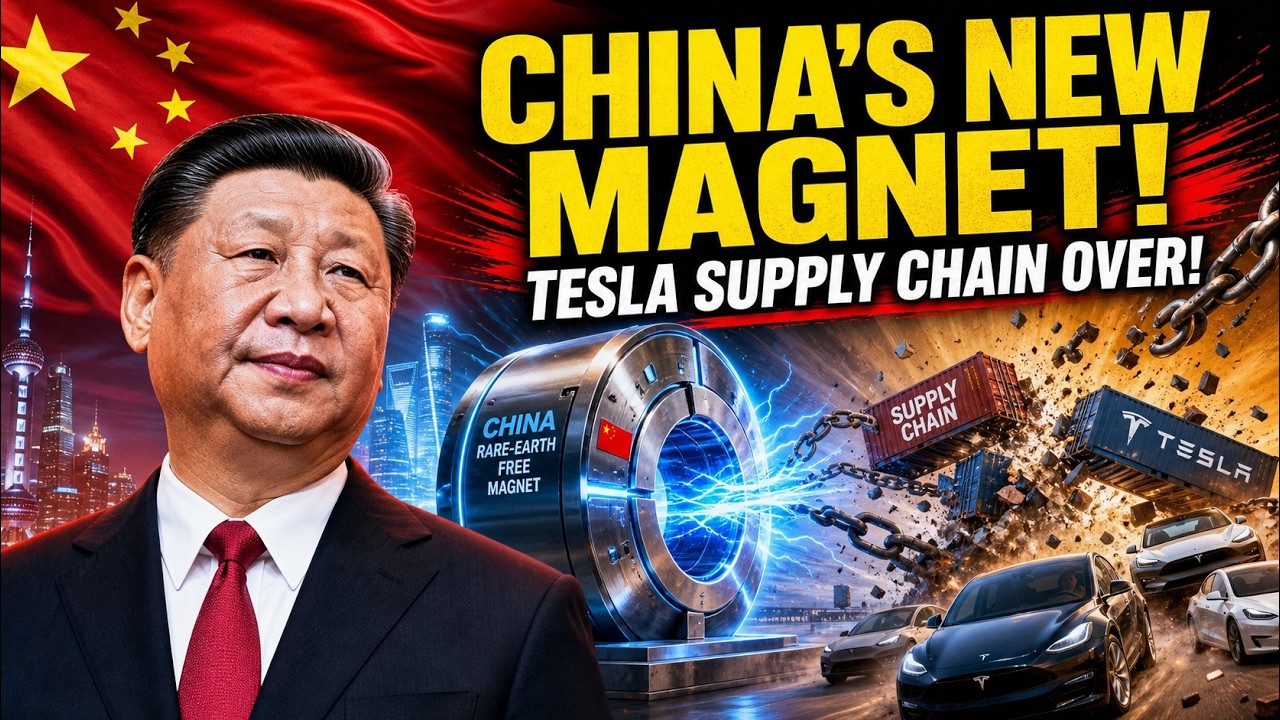 China Just Invented A Rare-Earth-Free Magnet That Ends Tesla&rsquo;s Supply Chain Lead