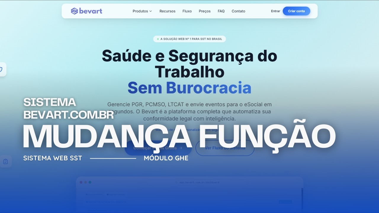 Mudança de função - Cadastros, PPP, S2240, S2220, Atendimento Clinica e TST