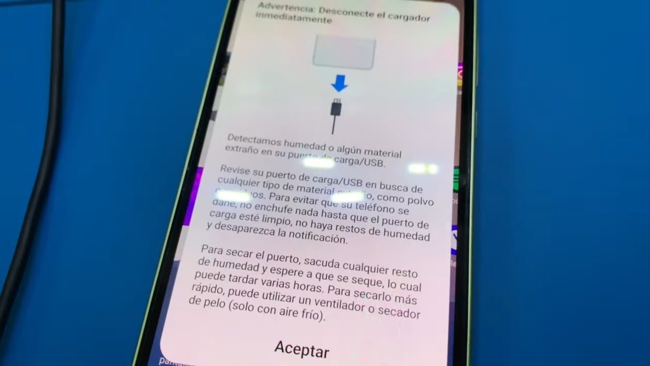Samsung Detecta Humedad en el Puerto de Carga | Como Cargarlo En Caso de Emergencia ‼️ ✅🔋📲
