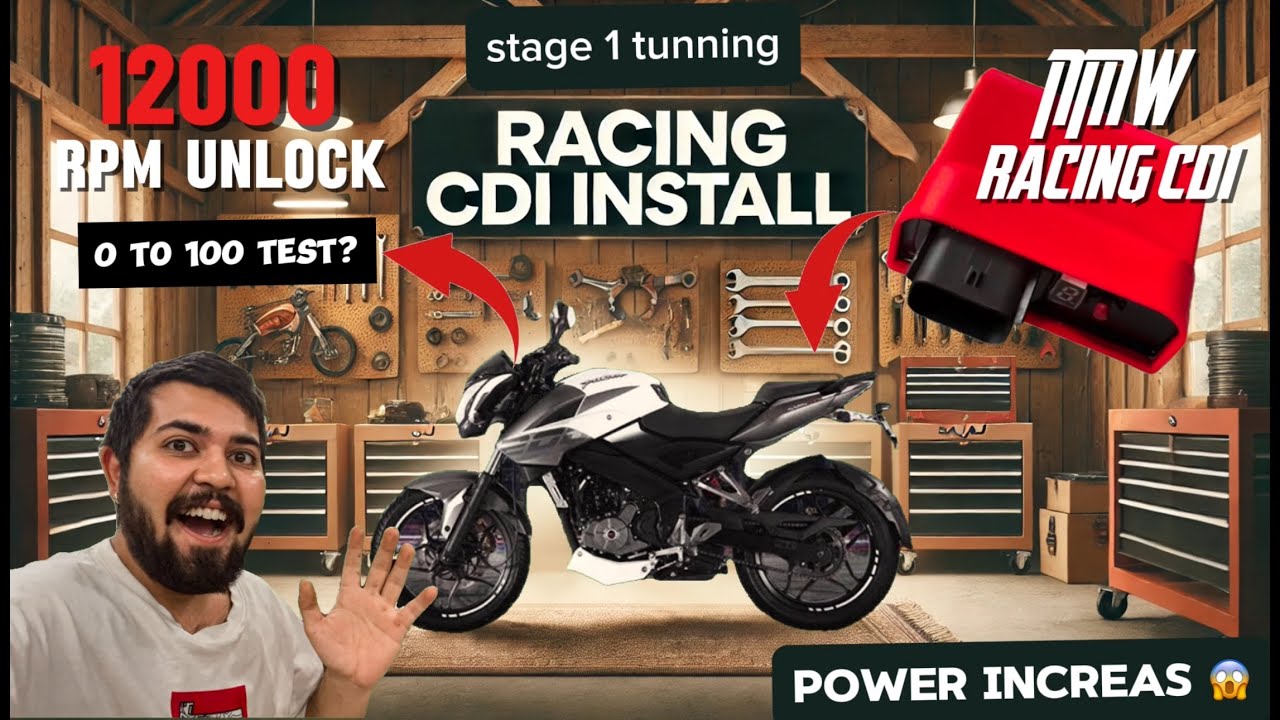 install racing cdi 😱 ns200 stage 1 tuining (episode 2) iski to awaj badal gyi 🔥