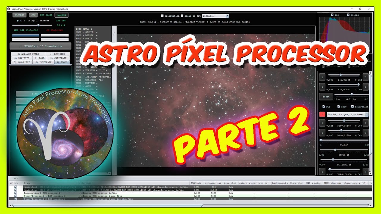 👉Guía Básica ASTRO PIXEL PROCESSOR en español || Parte 2/2🔭💻 ||