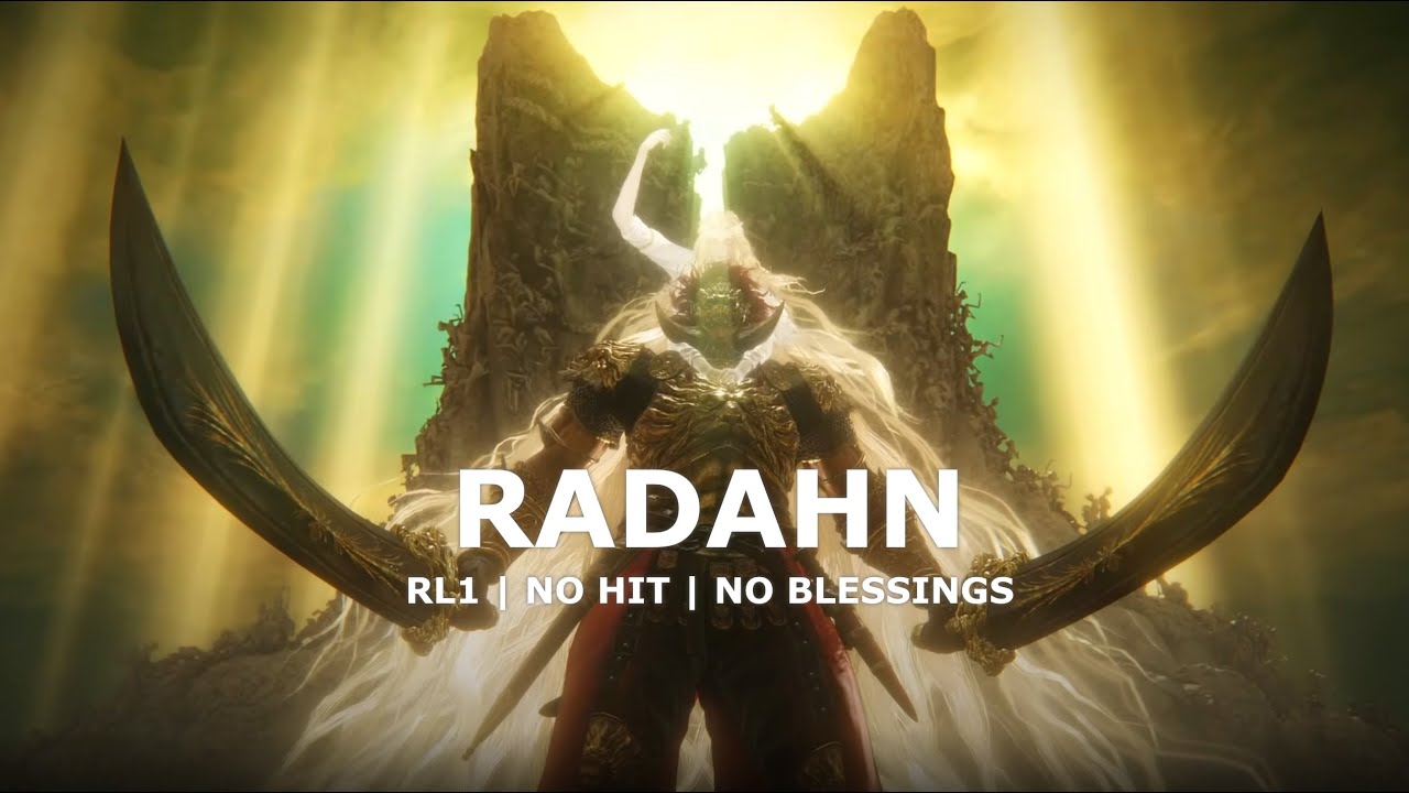 Promised Consort Radahn - Level 1, Blood Backhand Blade (RL1, No Blessings, No Hit)